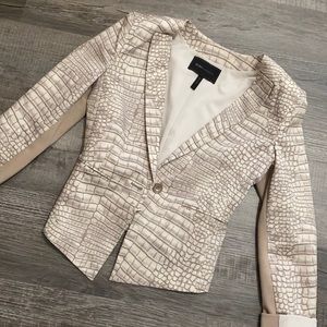 BCBG Max Azria snakeskin blazer